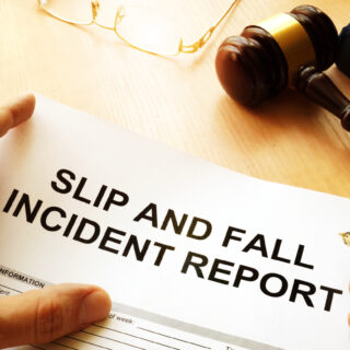 Houston slip and fall accident report